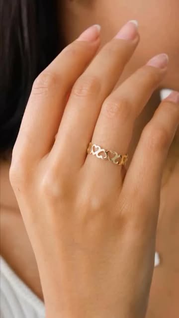 انگشتر طلا طرح قلب مینیمال 2/5 گرمی