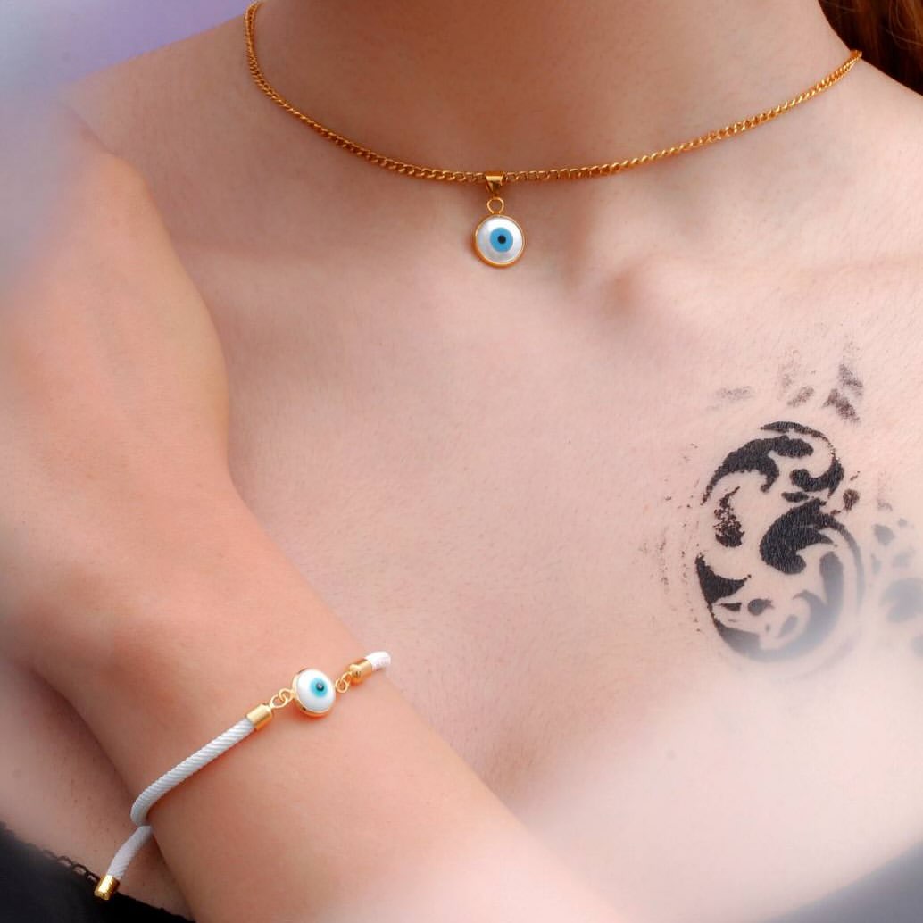 پلاک چشم‌نظر مینیمال کادویی حدود 200 سوت