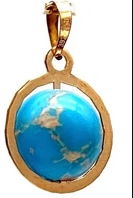 پلاک لیزری طلا طرح کره زمین
